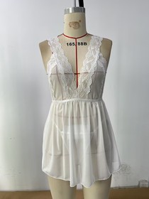 Sexy Women's Lingerie Nightwear Babydoll Sleepwear Chemise Lace Sheer Mini Dress
