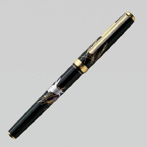 PLATINUM X HAKUICHI fountain pen size M "moon & rabbit" gold leaf 18k A113-01008 - Picture 1 of 4