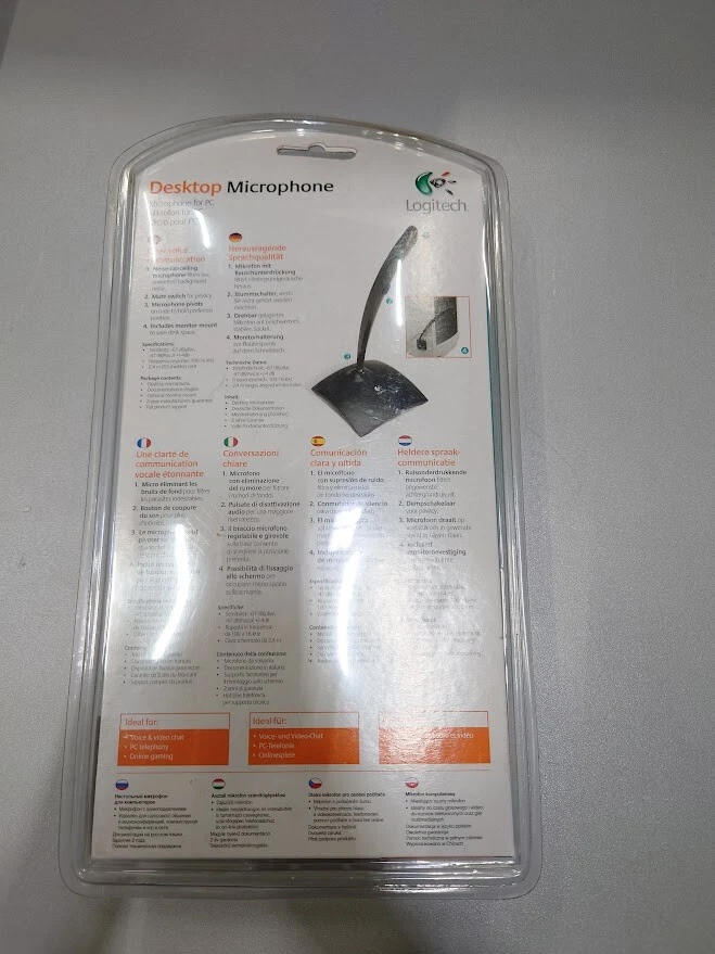 Logitech Desktop Microphone - Gebraucht, Guter Zustand, Original Verpackung - Bild 3 von 3