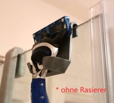 Razor Holder for Glass Partition Shower Enclosure for Fusion Razor