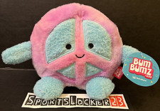 BUM BUMZ RetroBumz Megs The Peace Sign 8  Beanbag Plush Kellytoy NEW - IN HAND  