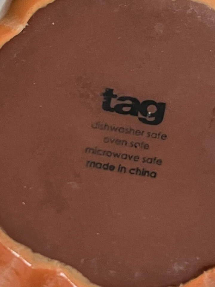 TAG Autumn Harvest Gres Calabaza Cuencos Condimento Dip Sopa, 4,25” Ancho, Juego de 5 Foto 4 de 4