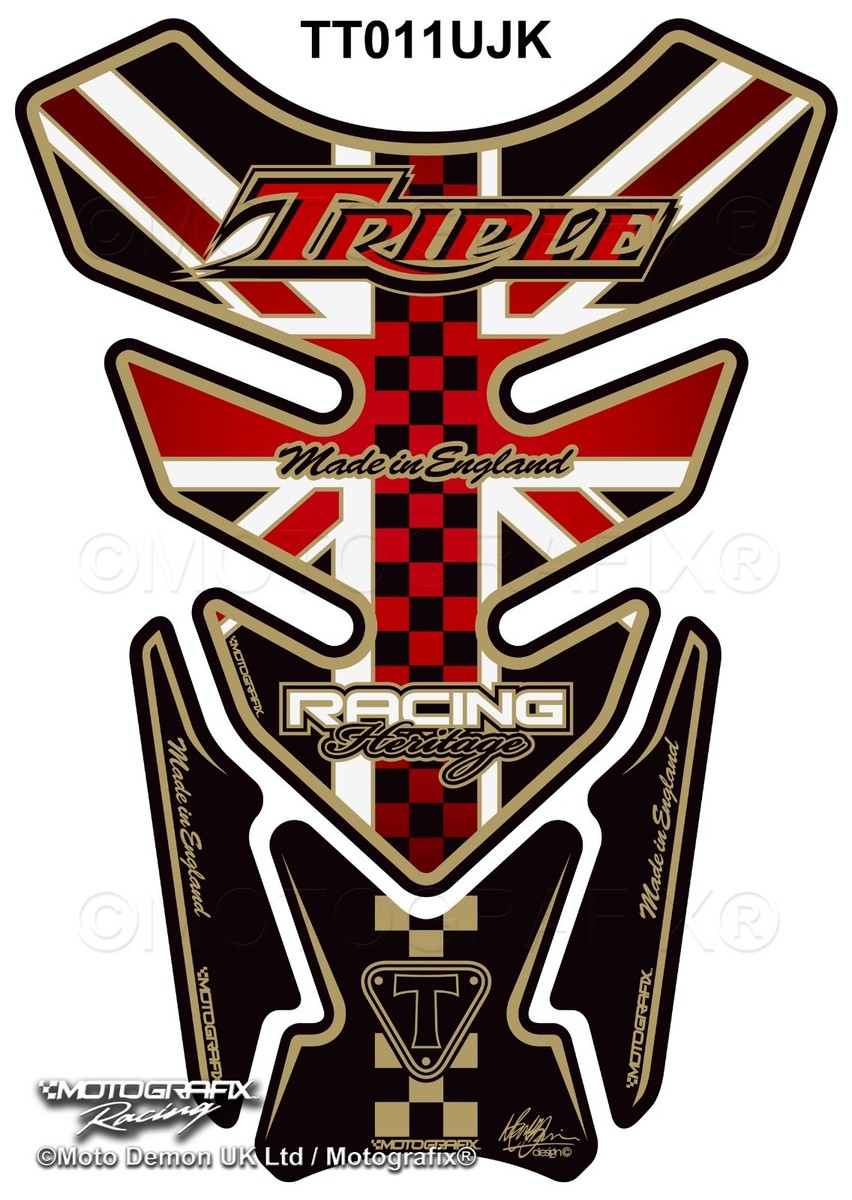 Triumph Speed Street Triple Daytona Motorcycle Tank Pad Motografix
