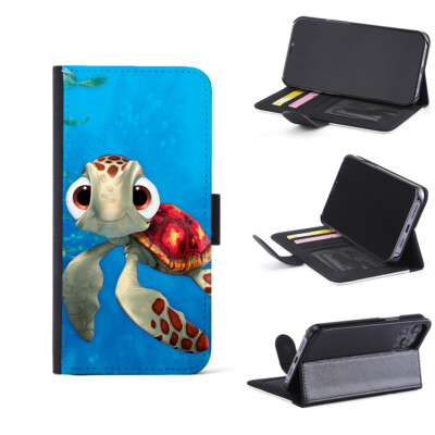 Sea Turtle Sublimation Printing Flip Wallet Phone Case fit For iPhone 15+ & S23+