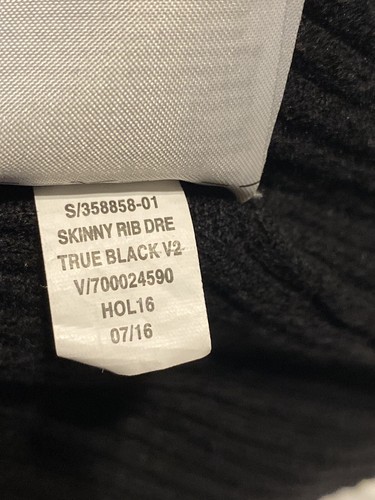 Gap maglione abito a costine donna taglia small 3 manica lunga nero misto lana merino - Foto 7 di 16