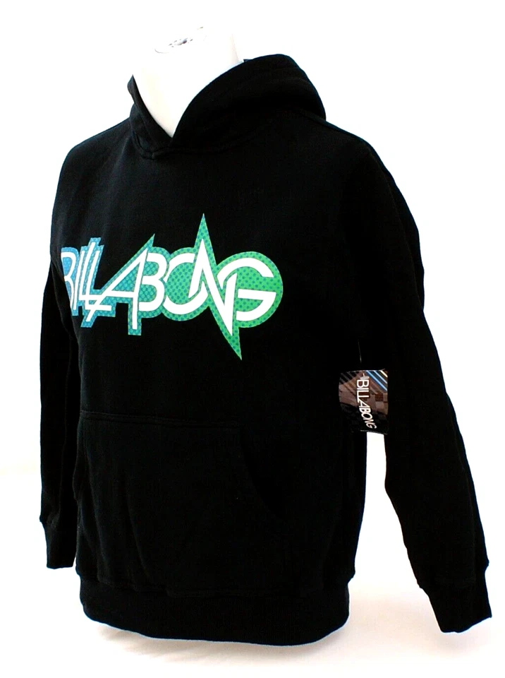Sudadera con Capucha Negra Billabong Signature Sudadera con Capucha Juvenil Niño S Nueva con Etiquetas Foto 3 de 4