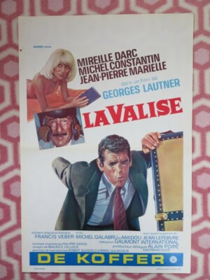 LA VALISE / Man in the Trunk  BELGIUM (21.5''x14.5'') POSTER MIREILLE DARC 1973