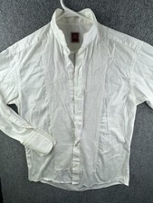Eton White Formal Tuxedo Ruffles French Long Sleeve Button Up Dress Shirt 15
