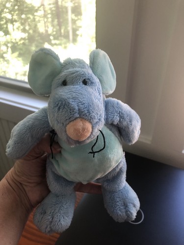 blue mouse stuffed animal