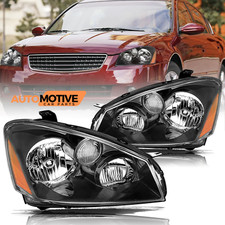 For 2005-2006 Nissan Altima Halogen Factory Headlights Black Headlamp Leftright For 2005-2006 Nissan Altima Halogen Factory Headlights Black Headlamp Leftright
