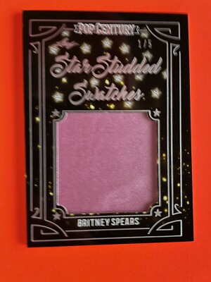 Brittany Spears 2022 Leaf Pop Century ''STAR STUDDED SWATCHES'' limited number 1/5