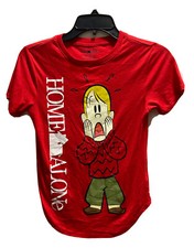 Home Alone juniors  t shirt XS  short sleeve polyester/rayon slim fit