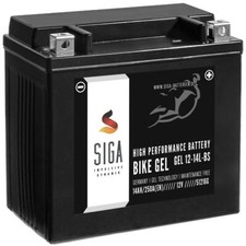 SIGA BIKE GEL YTX14L-BS Motorrad Roller 14Ah 12V 250A Motorradbatterie 12-14L-BS