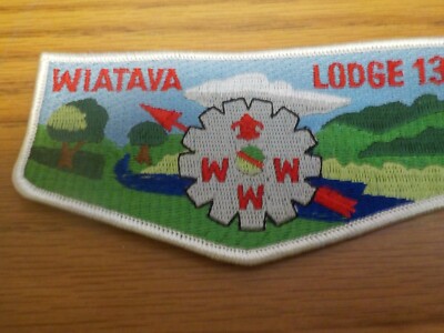 Order of the Arrow:   Wiatave Lodge 13, white border