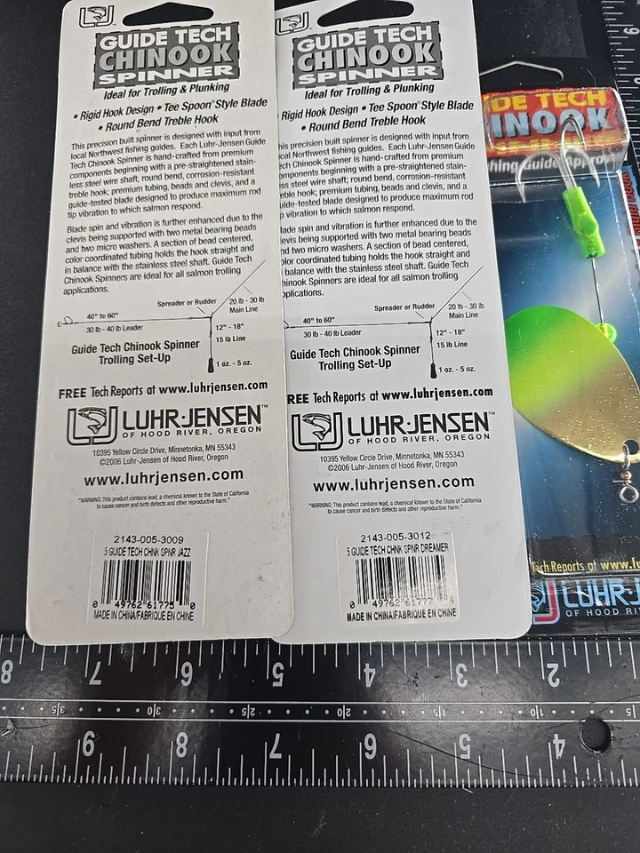 3 Iscas giratórias LUHR-JENSEN CHINOOK Guia Técnico Tamanho 5 Variedade - Imagem 2 de 4