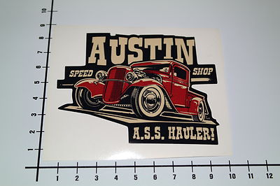 AUSTIN SPEED SHOP Aufkleber Sticker Texas USA Jesse James Hot Rod Decal Mi229