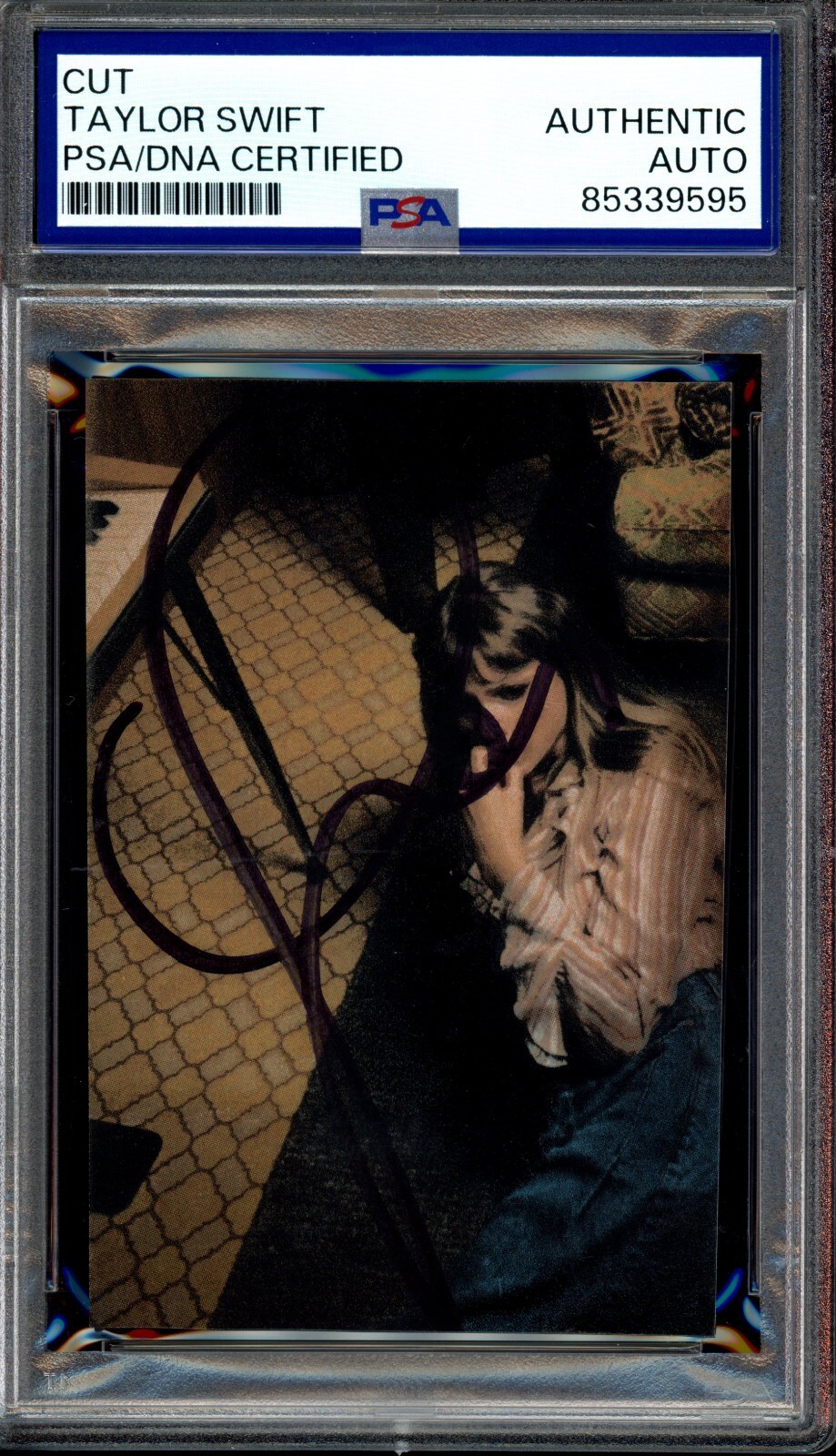 TAYLOR SWIFT Midnights Album Signed Autographed Cut Signature PSA DNA COA
