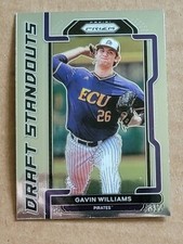 Gavin Williams 2021 Panini Prizm Draft Picks Draft Standouts Baseball Card DS-GW