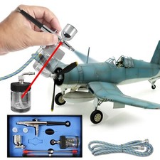 AIRBRUSHPISTOLE AIRBRUSH SET DOUBLE ACTION GUN SPRITZ PISTOLE FÜR KOMPRESSOR