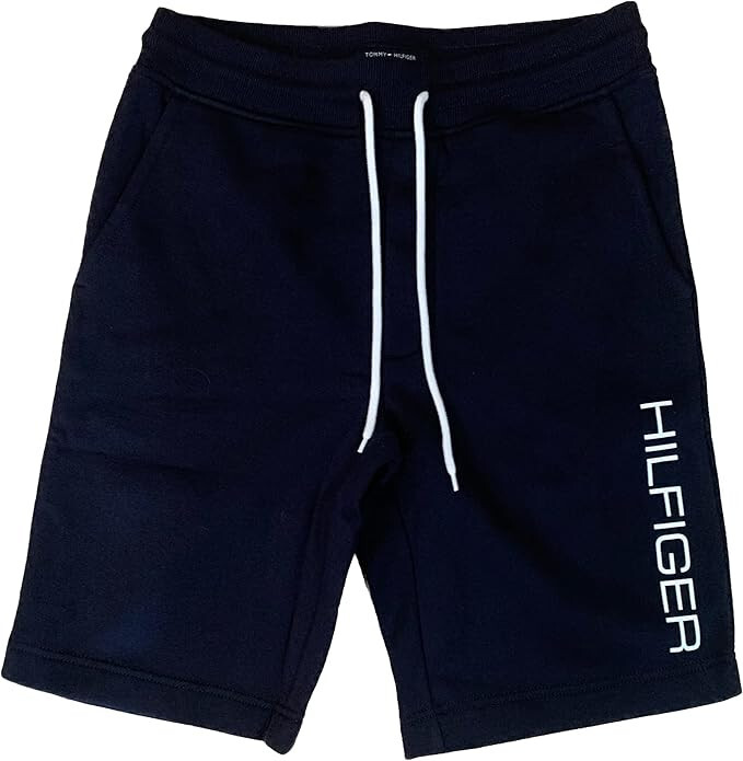 Tommy Hilfiger Men's Fleece Lounge Short with Pockets, Sky Captain, 2XL