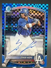 2025 Bowman ZYHIR HOPE CHROME PROPSECT AUTO BLUE X-FRACTOR 119/150 CPA-ZH