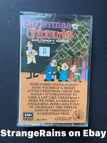 Christmas With The Chipmunks - Children's Cassette Tape - PLAY TESTED  - Picture 1 of 6