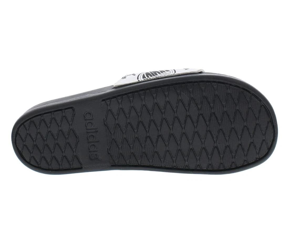 Sandali Adidas Unisex Adilette Comfort Bianco Nero Nero Core 12 Uomo USA