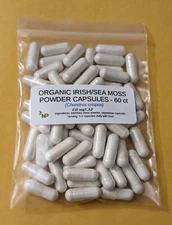 Organic Irish Moss/Sea Moss Vegan Capsules - Dr. Sebi Recommended