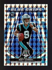 2022 MOSAIC BLUE CHIPS SILVER PRIZM BC4 MATT CORRAL RC CAROLINA PANTHERS