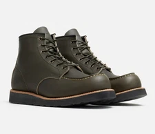 Red Wing 8828 Classic Moc Boots - Alpine Portage Leather Green - Men’s 8 - New