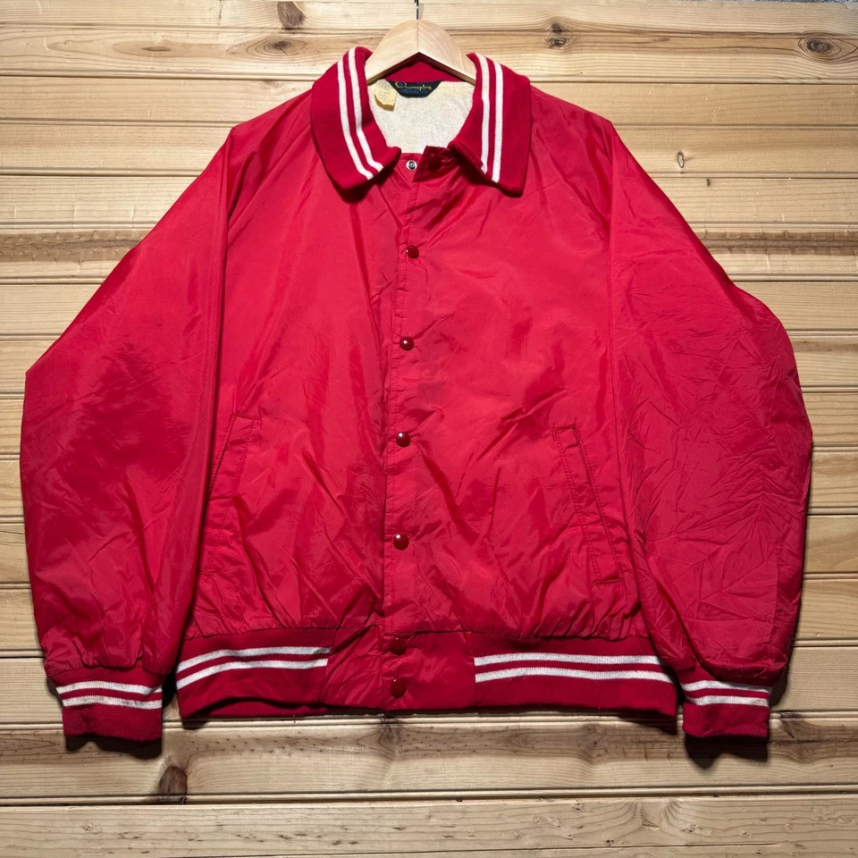 Chaqueta de fútbol americano de bombardero satinado de la NFL campeón de los años 70 vintage talla grande Foto 2 de 4