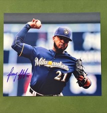 JEREMY JEFFRESS 21 AUTOGRAPHED SIGNED 8X10 PHOTO MILWAUKEE BREWERS