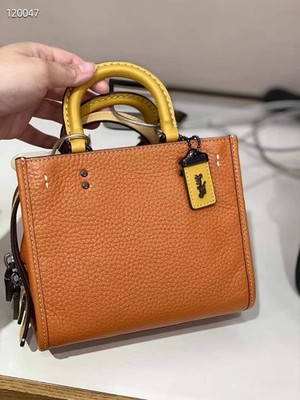 NEW COACH 1941 MTO LIMITED EDITION GINGER/CHALK ROGUE 17 MINI BAG BRASS C9378