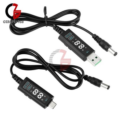 DC 5V12V20V Adjustable Voltage USB Boost Converter Cable PD Decoy Fast Charging