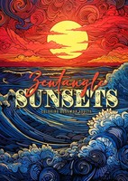Zentangle Sunsets Coloring Book For Adults | Monsoon Publishing | Taschenbuch