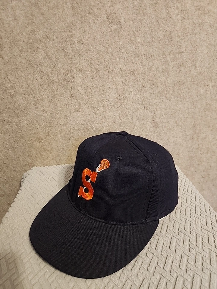 Vintage Syracuse Lacrosse Hat Pro-Line pro model fitted USA 7 1/4  rare - Image 3 of 4