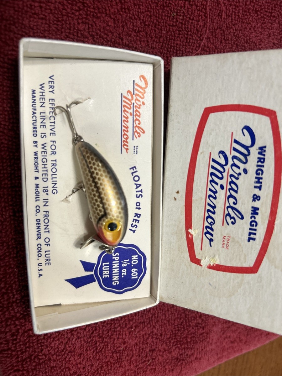 Vintage Wright & McGill Miracle Minnow Lure #601-5 | eBay