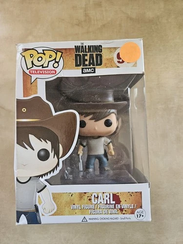Funko Pop! The Walking Dead Carl #97 AMC VAULTED Damaged Box