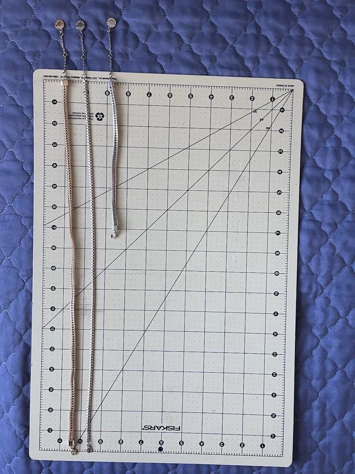 Lote de 3 piezas de collar y pulsera de plata Vince Camuto con collar de oro Foto 2 de 4