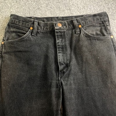 Vintage Wrangler Jeans Mens 30x32 Black 936WBK Cowboy Cut Y2K