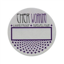 Cher 2002 Living Proof Concert Tour Working Backstage Pass