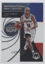 2019-20 Panini Mosaic International Men of Mastery Tony Parker #4 HOF 6h5