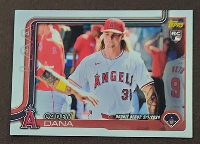 2025 Topps Update Caden Dana RC Rookie Debut Golden Mirror SSP Case Hit US187