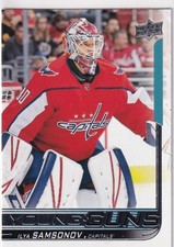 18/19 UD SERIES 2 ILYA SAMSONOV YOUNG GUNS RC SP ROOKIE #463