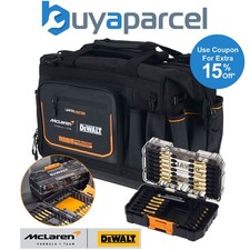 Dewalt McLaren F1 Twin Pack - Pro 20" Open Mouth Tool Bag + 28PC Torsion Bit Set