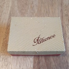 PATIENCE Mini Playing Cards Set of 2 in Original Box, Swiss made, 1930's, 