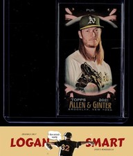 A.J. Puk 2021 Topps Allen & Ginter X Mini #322 SP Oakland Athletics