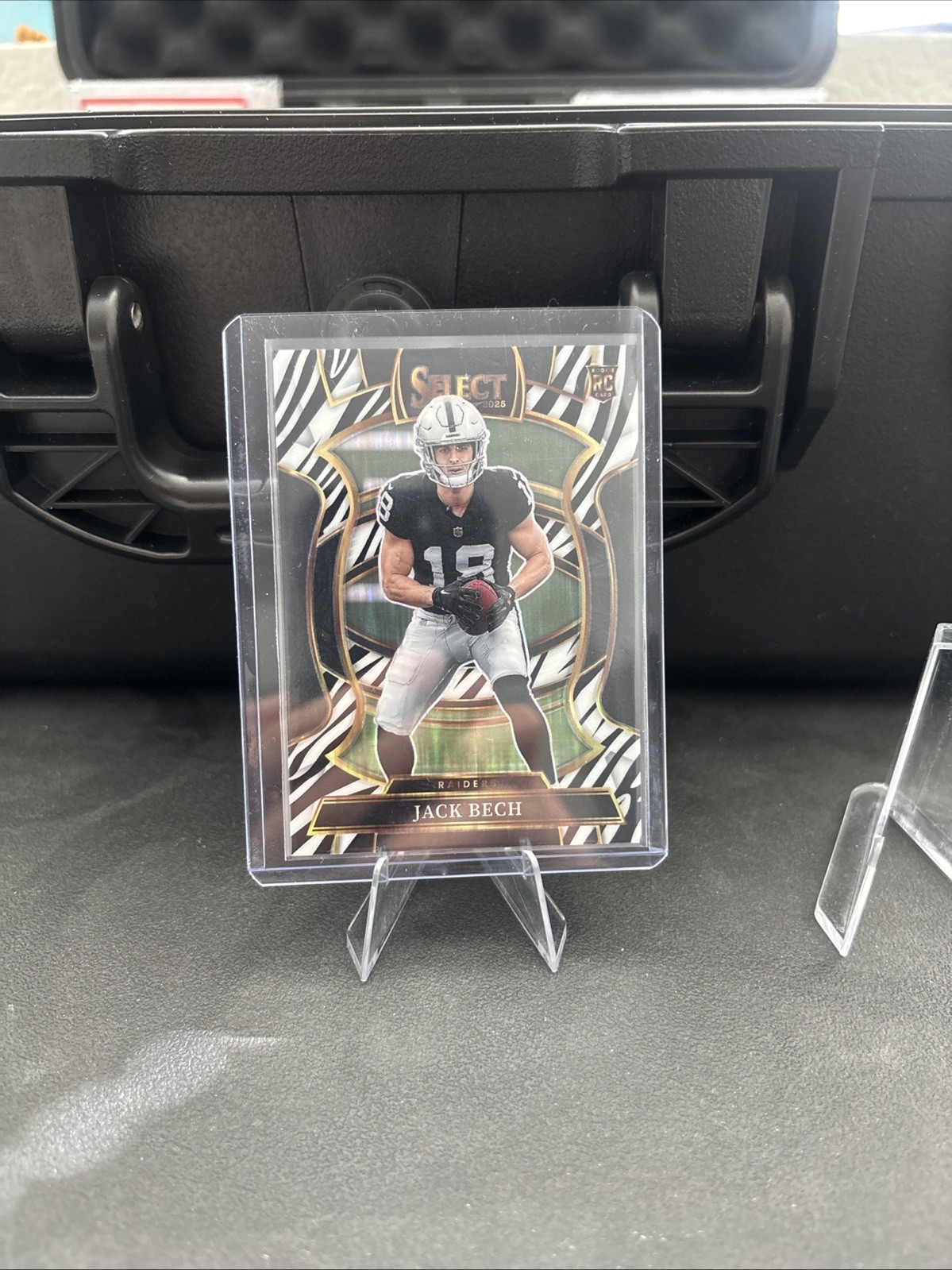 2025 Panini Select - Concourse Jack Bech #6 Zebra Shock Prizm (RC) Case Hit! SSP