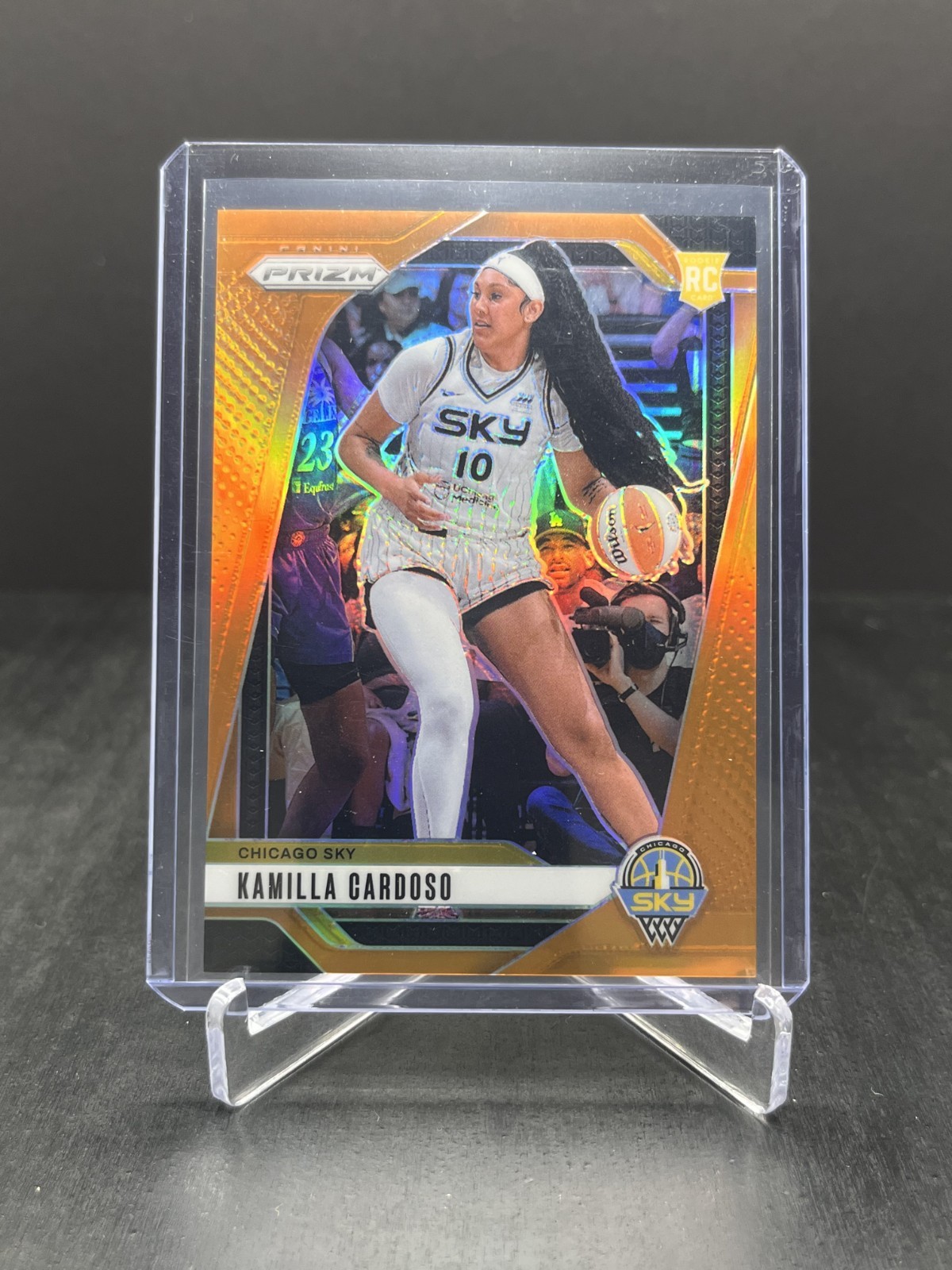 2024 Panini Prizm WNBA Basketball Kamilla Cardoso RC Rookie Orange 89/99 #93