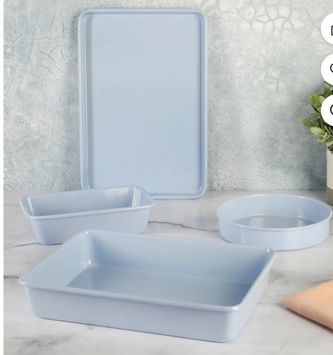 Martha Stewart Everyday Carbon Steel Bakeware (Set Of 4) Blue New - Picture 4 of 9